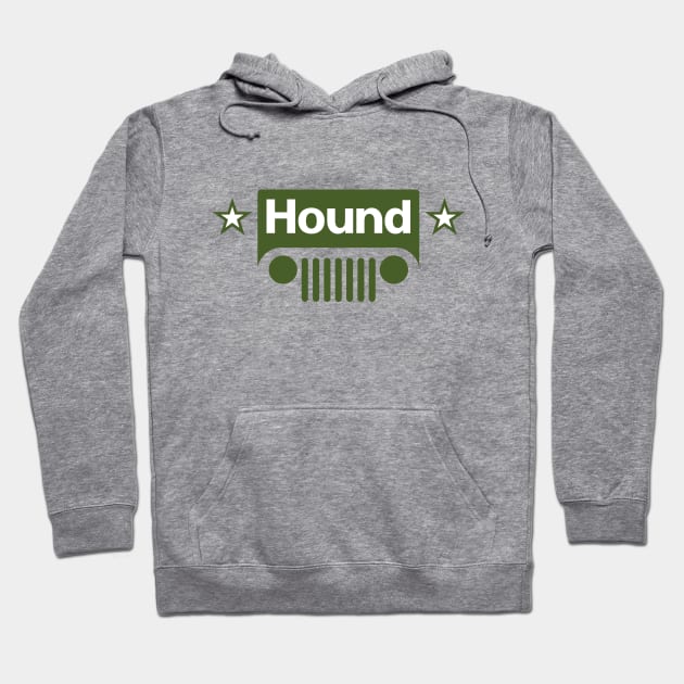 Hound (light background) Hoodie by lonepigeon